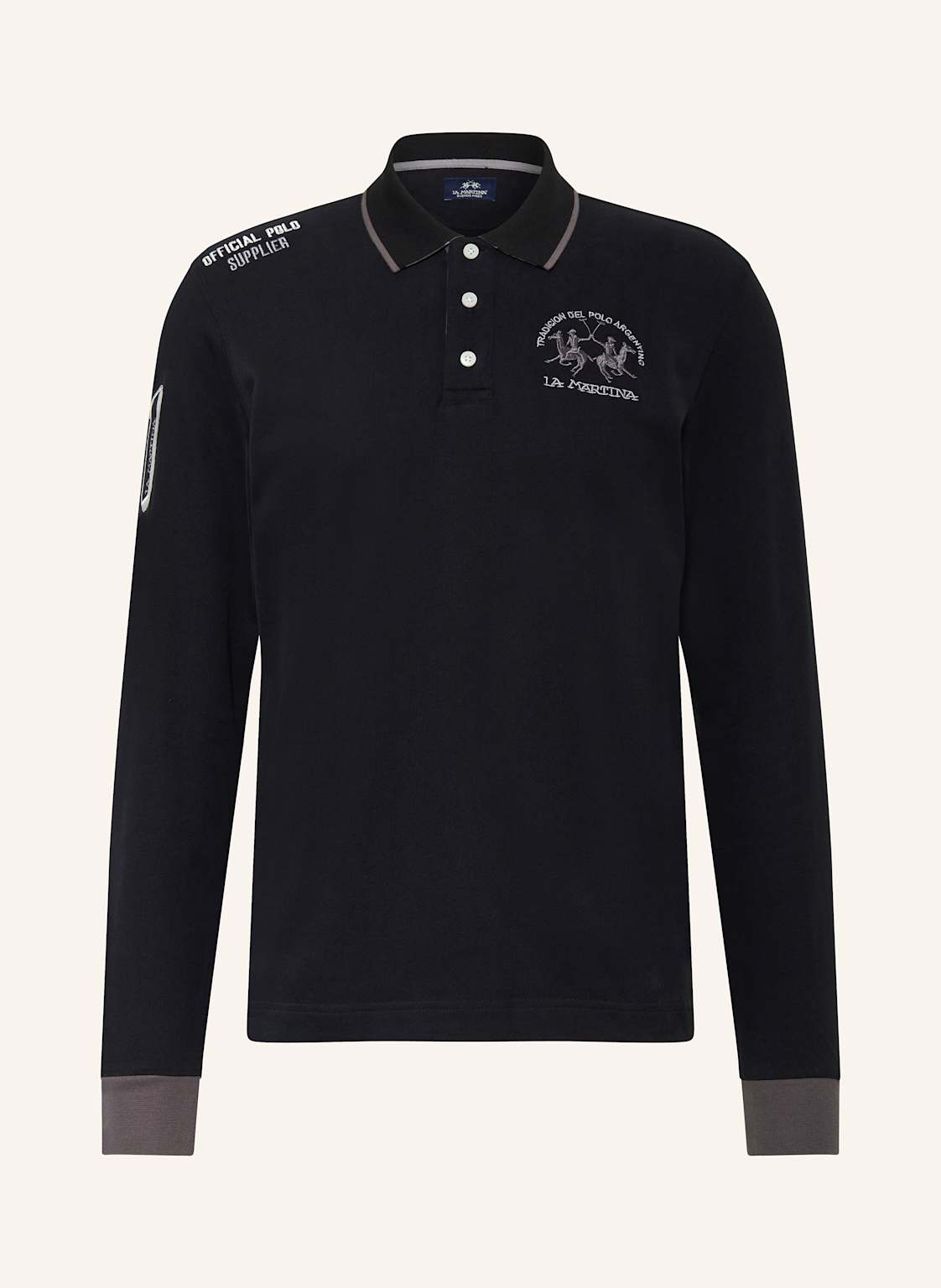 La Martina Jersey-Poloshirt schwarz von LA MARTINA