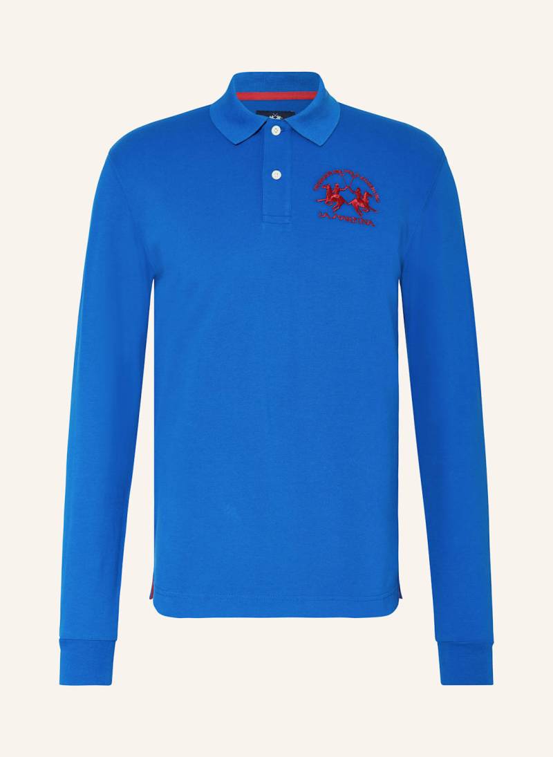 La Martina Piqué-Poloshirt Regular Fit blau von LA MARTINA