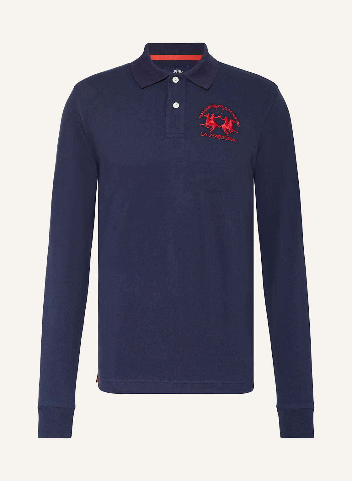 La Martina Piqué-Poloshirt Regular Fit blau von LA MARTINA