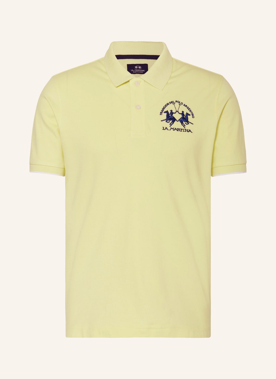 La Martina Piqué-Poloshirt Regular Fit gelb von LA MARTINA