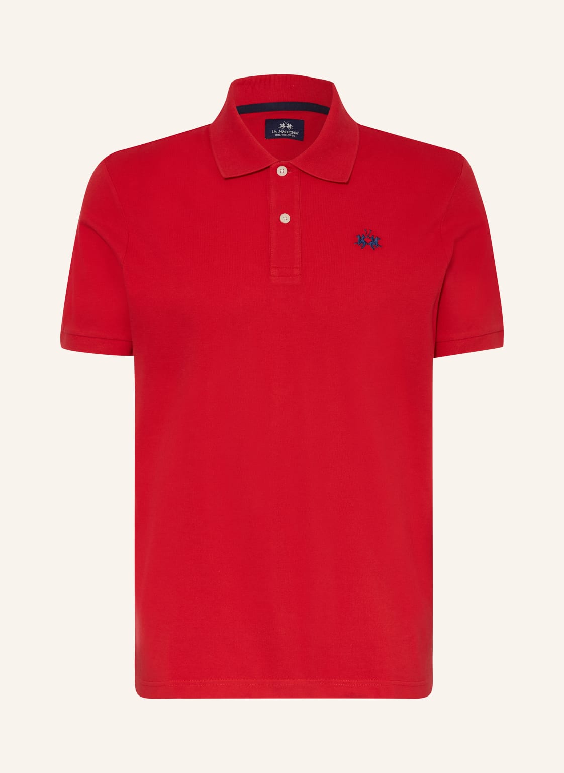 La Martina Piqué-Poloshirt Regular Fit rot von LA MARTINA