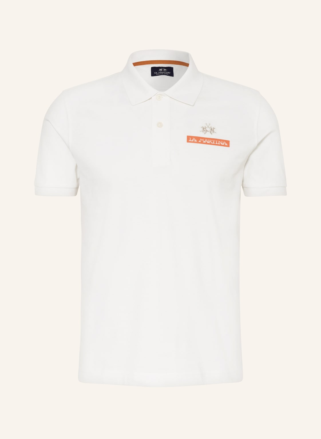 La Martina Piqué-Poloshirt Regular Fit weiss von LA MARTINA