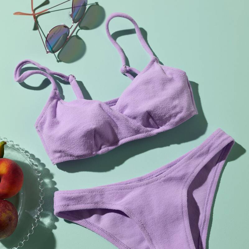 Bikini-Oberteil, Triangel, Frottee von LA REDOUTE COLLECTIONS