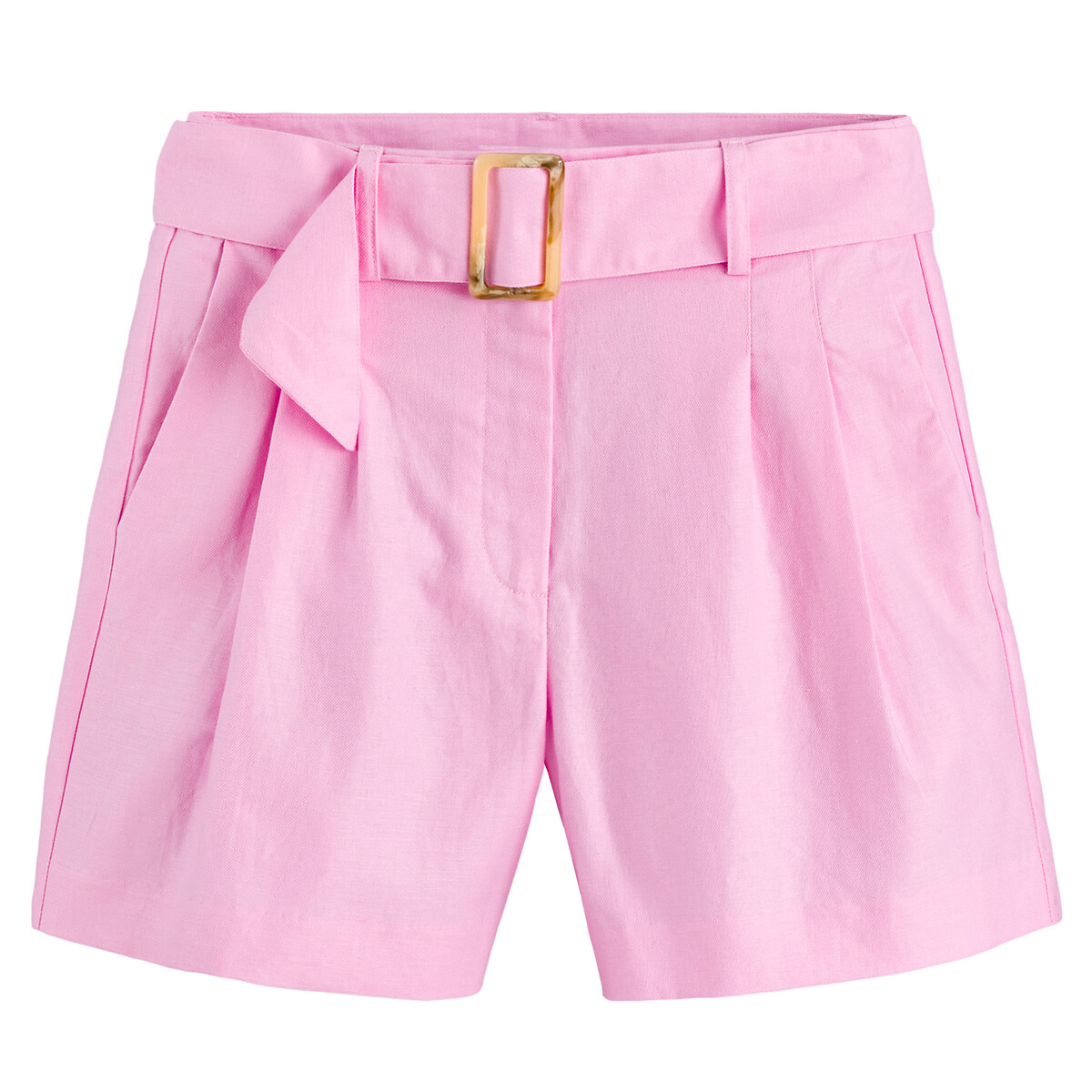 Shorts mit Bundfalten aus Leinenmix von LA REDOUTE COLLECTIONS