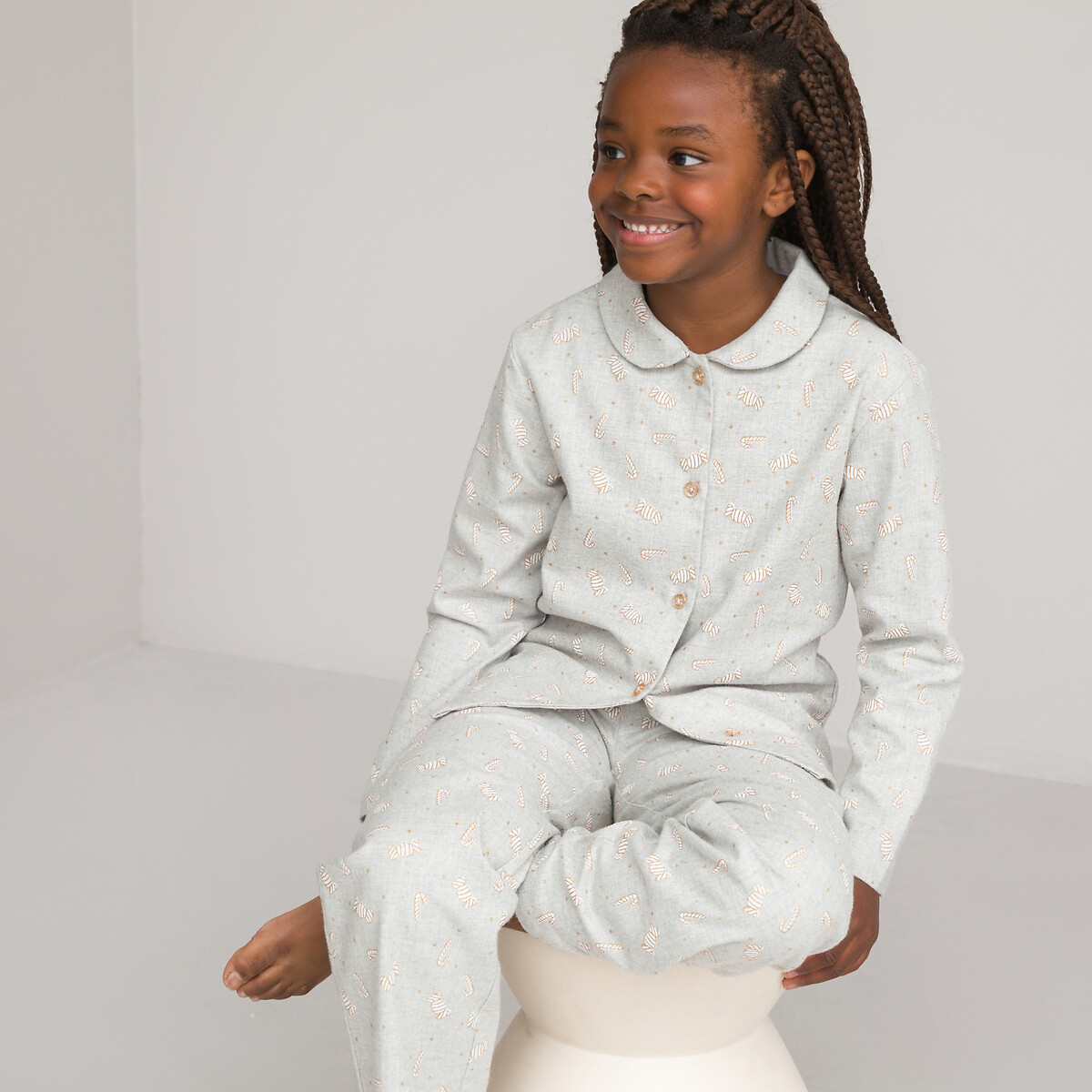 Weihnachts-Pyjama mit Bonbon-Print von LA REDOUTE COLLECTIONS