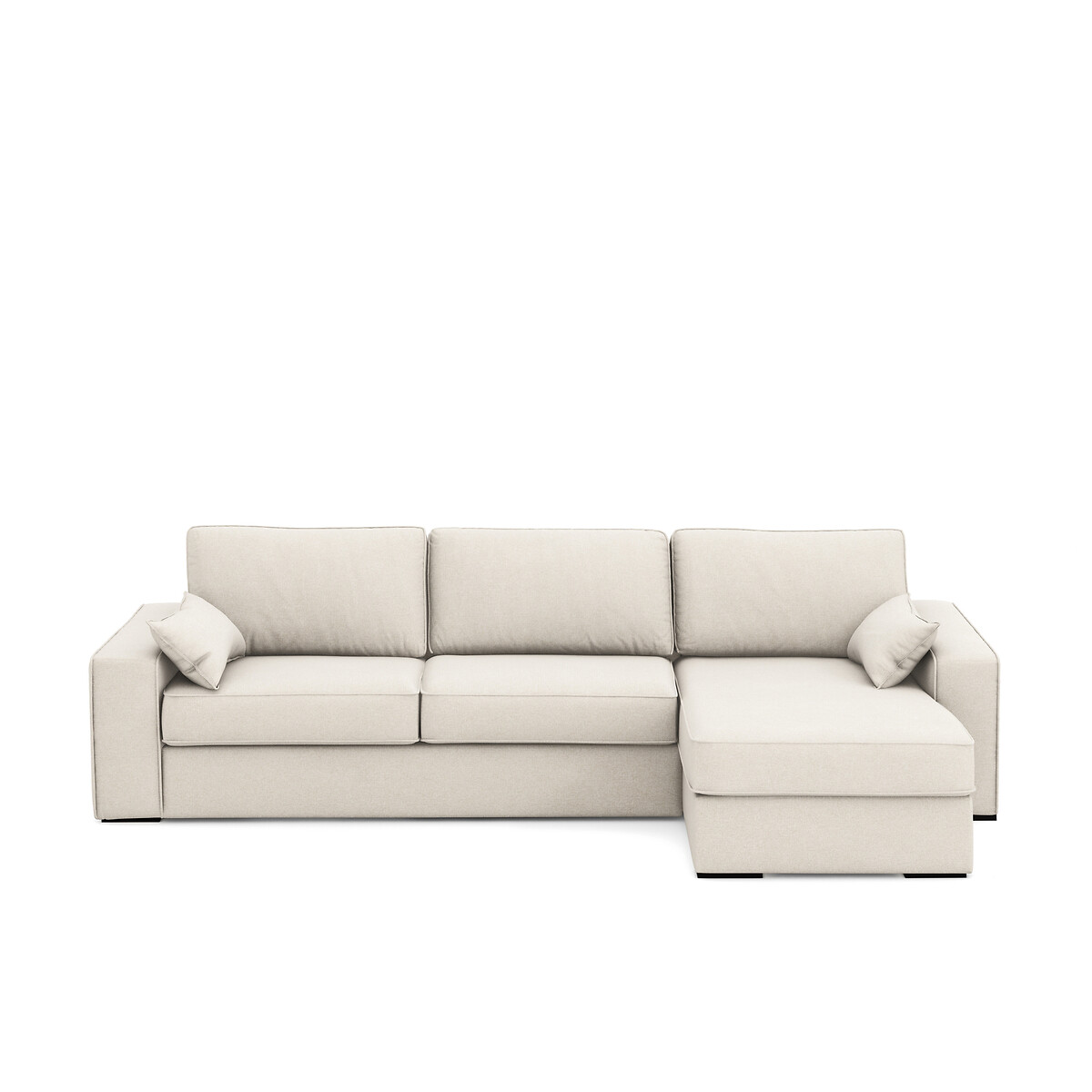 Eckschlafsofa Cécilia, Strukturgewebe, Bultex von LA REDOUTE INTERIEURS