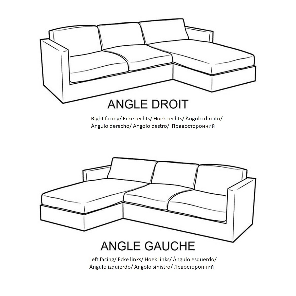 Eckschlafsofa Adelia, Baumwolle von LA REDOUTE INTERIEURS