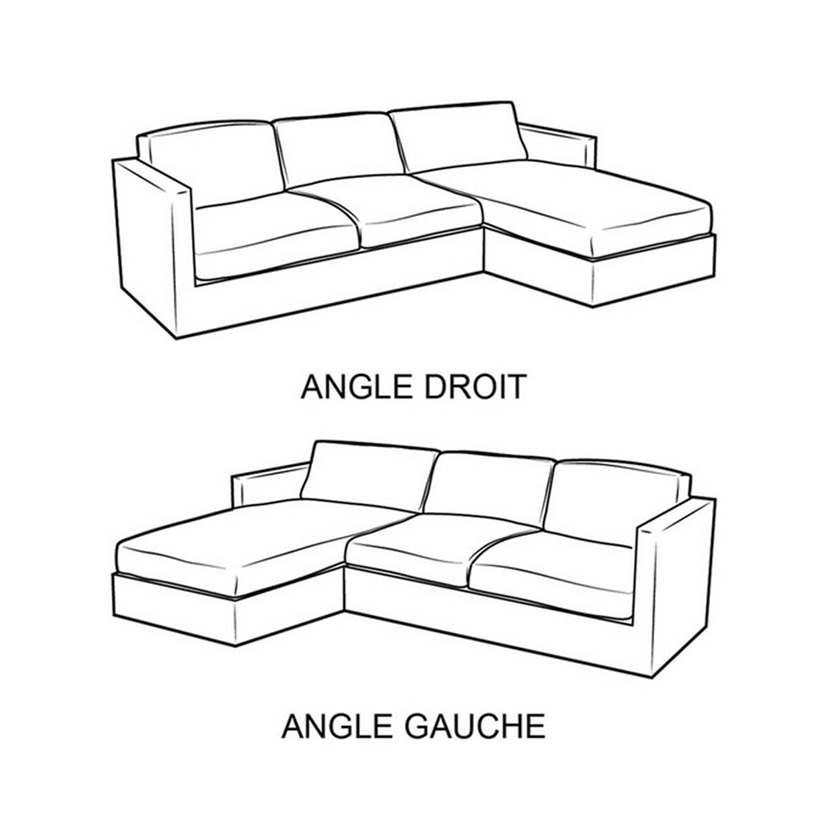 Ecksofa Tasie, Baumwolle/Leinen von LA REDOUTE INTERIEURS