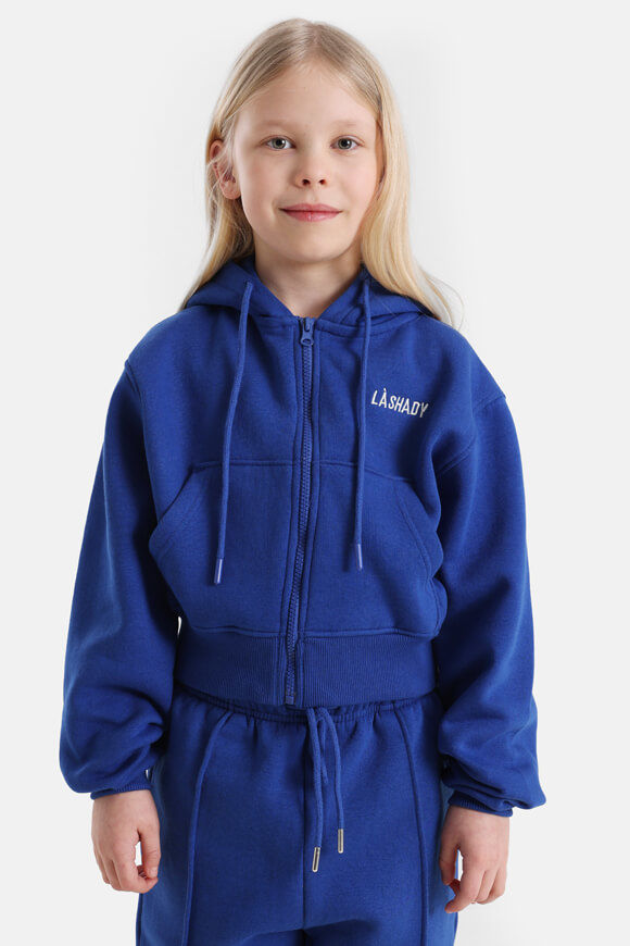 LA SHADY GIRLS Crop Kapuzensweatjacke | Royal | Mädchen  | 10 von LA SHADY GIRLS