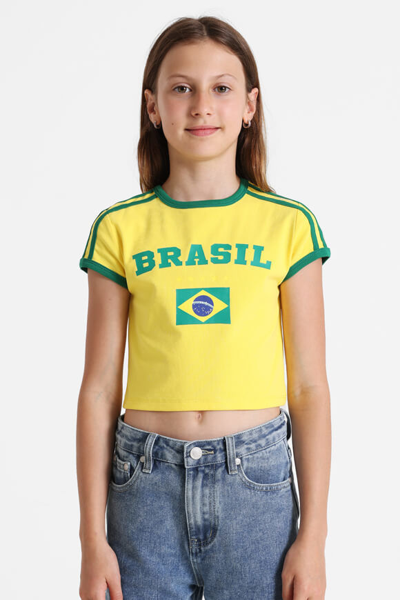 LA SHADY GIRLS Crop T-Shirt | Gelb + Grün | Mädchen  | 12 von LA SHADY GIRLS