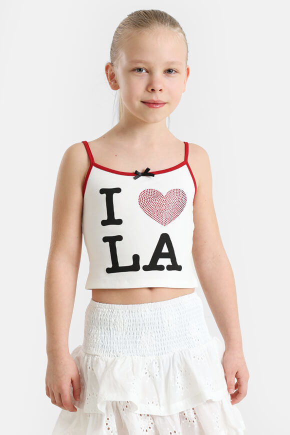 LA SHADY GIRLS Crop Top | Offwhite | Mädchen  | 10 von LA SHADY GIRLS