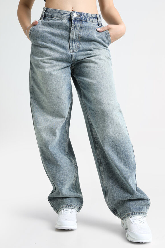 LA SHADY Baggy Jeans | Medium Blau Used | Damen  | 32 von LA SHADY