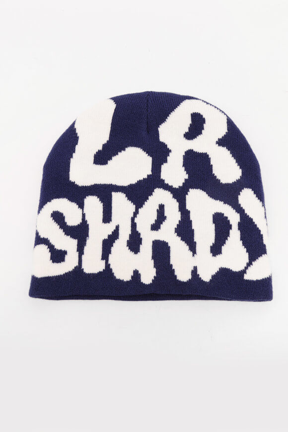 LA SHADY Beanie | Marineblau + Offwhite | Damen  | Einheitsgroesse von LA SHADY