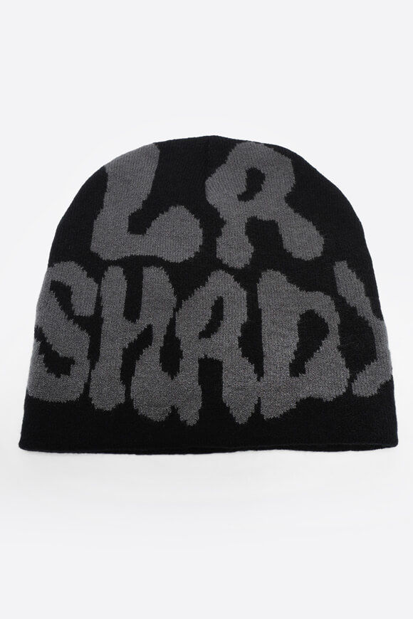 LA SHADY Beanie | Schwarz + Anthrazit | Damen  | Einheitsgroesse von LA SHADY