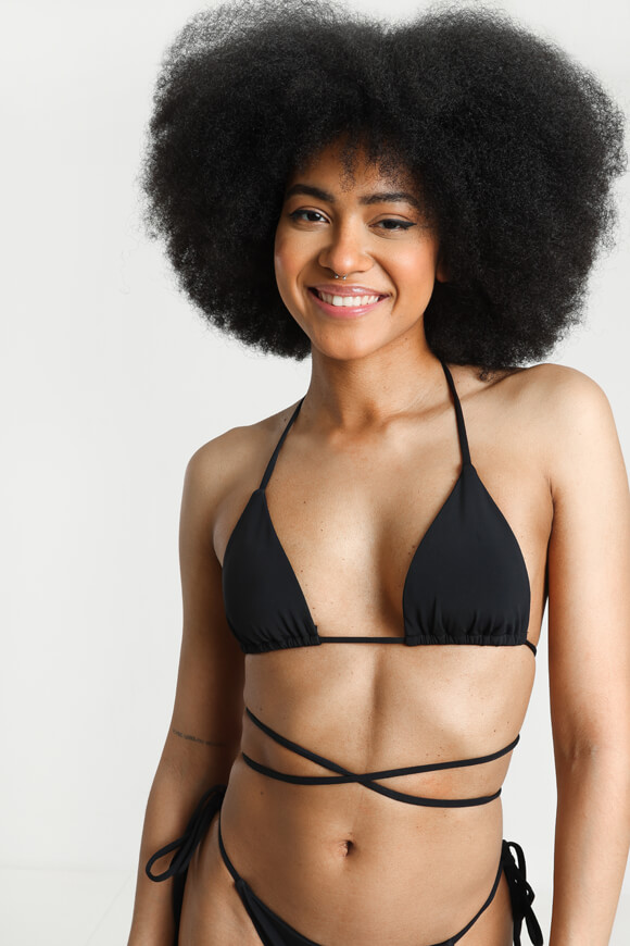 LA SHADY Triangel Bikini-Oberteil | Schwarz | Damen  | L von LA SHADY