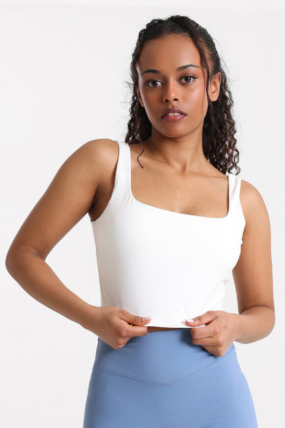 LA SHADY Crop Top | Offwhite | Damen  | M von LA SHADY