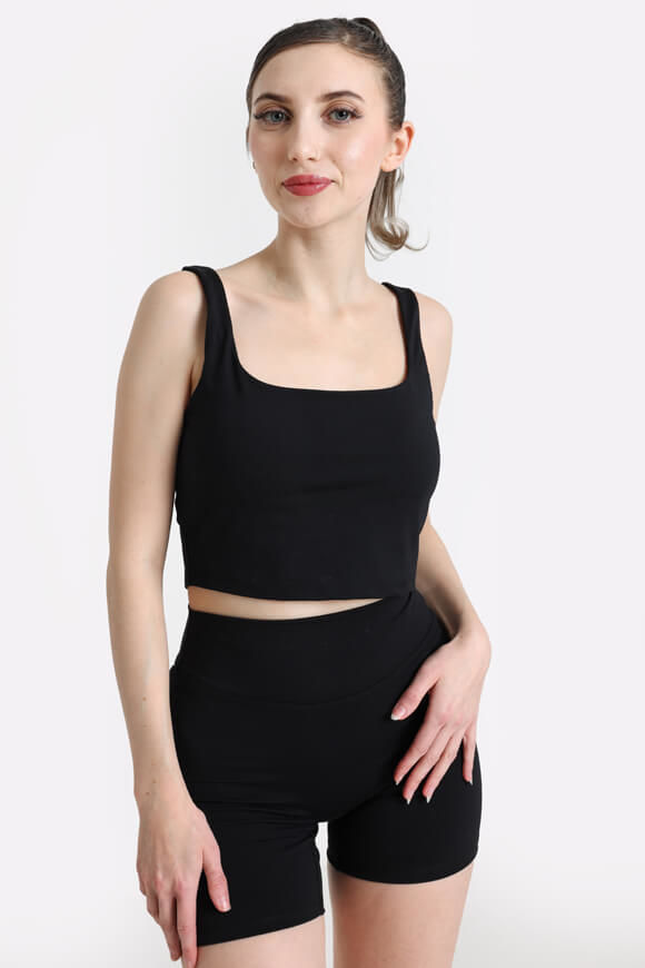 LA SHADY Crop Top | Schwarz | Damen  | L von LA SHADY