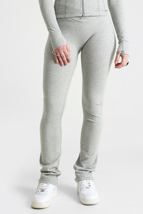 LA SHADY Flare Leggings | Grau Melange | Damen  | L von LA SHADY