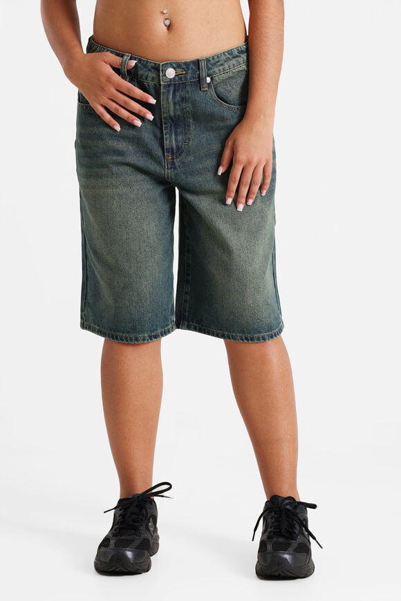 LA SHADY Jeansshorts | Blau/Grün | Damen  | XS von LA SHADY