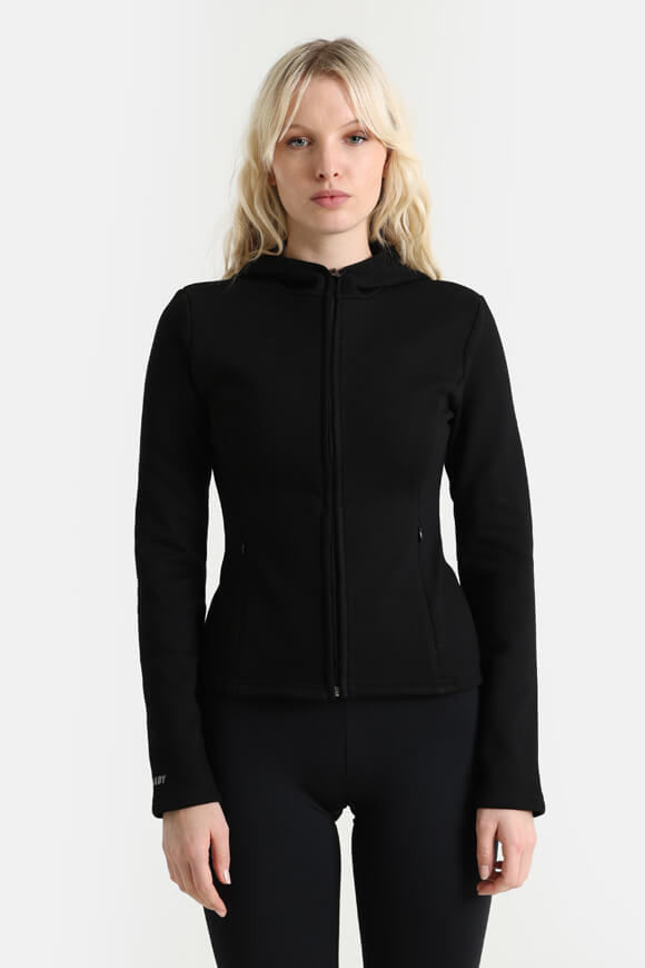 LA SHADY Kapuzensweatjacke | Schwarz | Damen  | L von LA SHADY