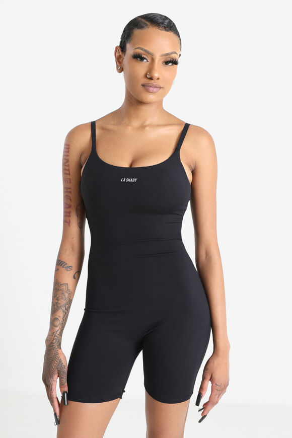 LA SHADY Kurzer Overall | Schwarz | Damen  | XS von LA SHADY