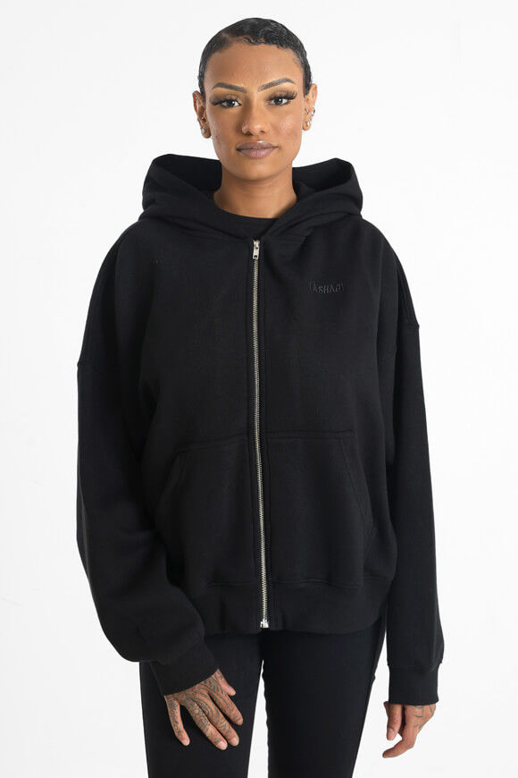 LA SHADY Oversize Kapuzensweatjacke | Schwarz | Damen | L LA SHADY Oversize Kapuzensweatjacke | Schwarz | Damen | L von LA SHADY