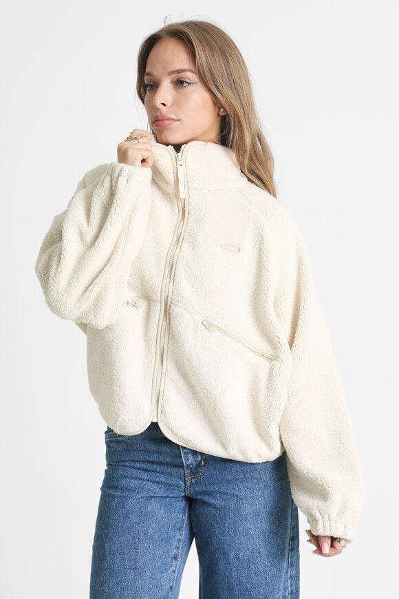 LA SHADY Oversize Teddy Jacke | Hellbeige | Damen  | XS von LA SHADY