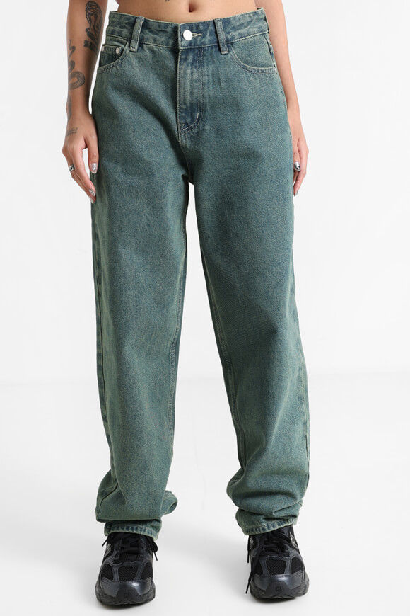 LA SHADY Straight Fit Jeans | Blau/Grün | Damen  | 36 von LA SHADY