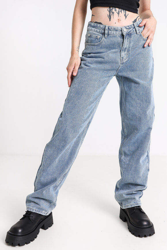 LA SHADY Straight Fit Jeans | Blau | Damen  | 34 von LA SHADY