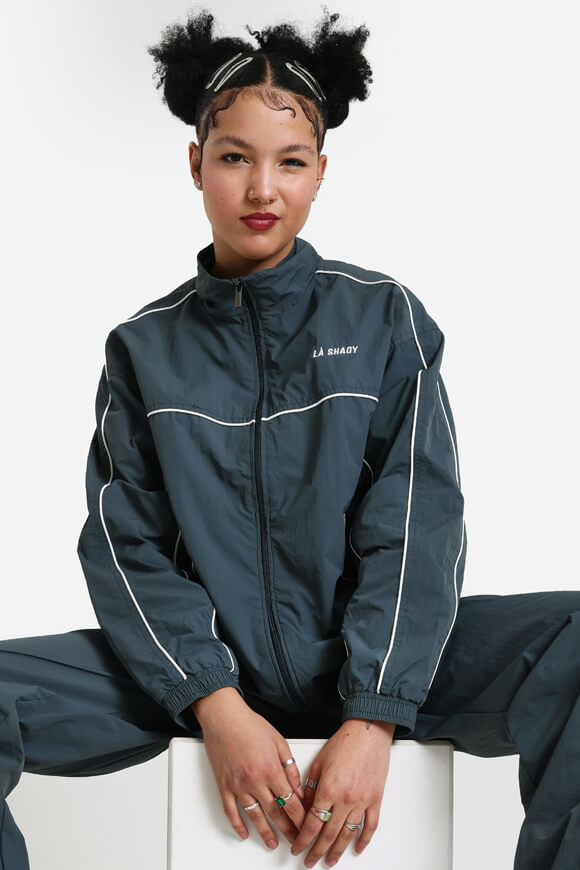 LA SHADY Trainingsjacke | Dunkelgrau | Damen  | L von LA SHADY