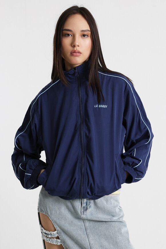 LA SHADY Trainingsjacke | Navy + Hellblau | Damen  | L von LA SHADY