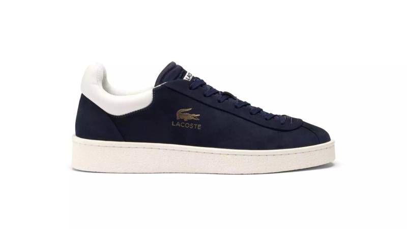 Baseshot - Nubuk Sneaker Herren Blau 40.5 von LACOSTE