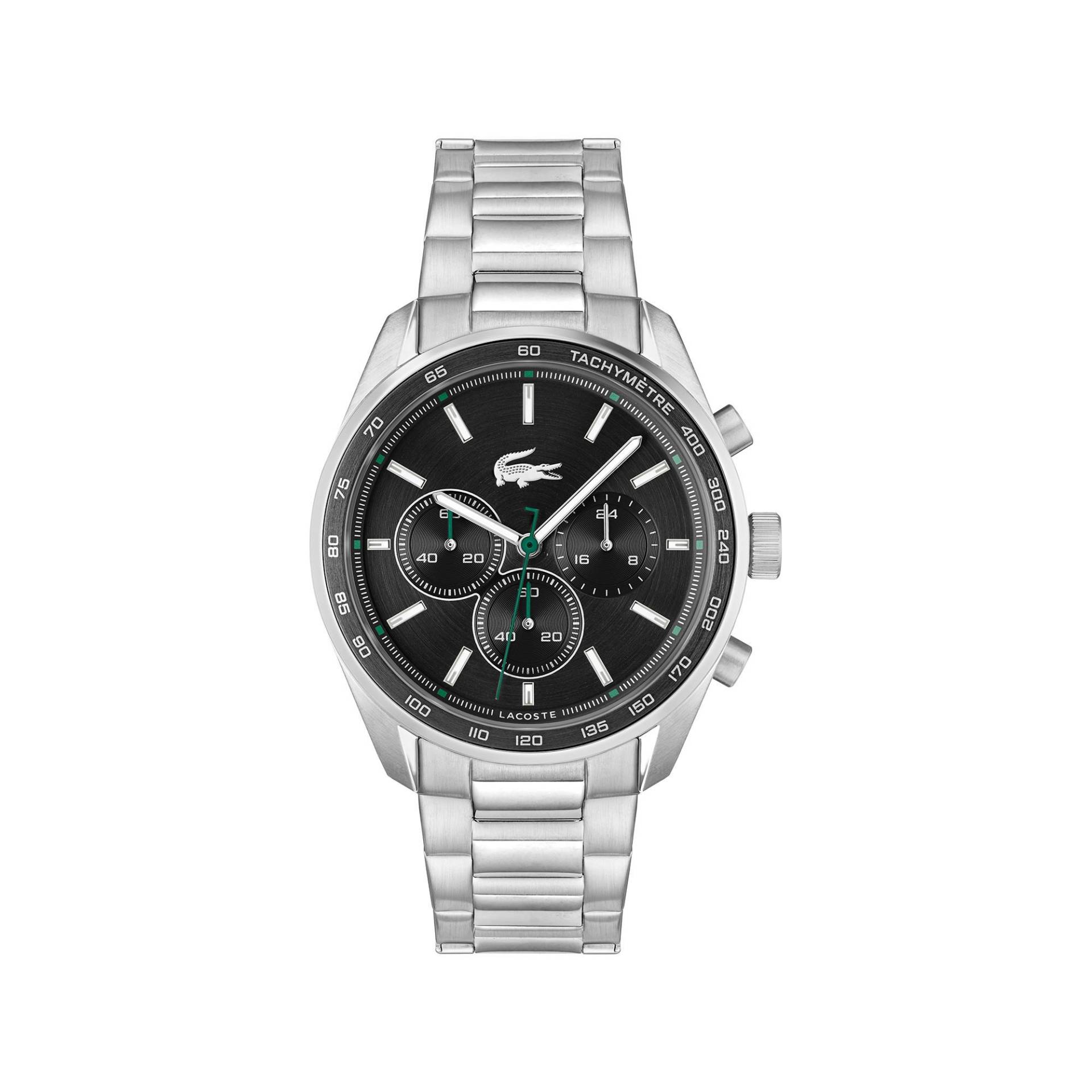 Chronograph Uhr Herren Silber 42mm von LACOSTE