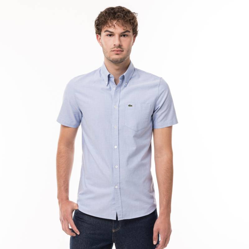 Hemd, Kurzarm Herren Hellblau 40 von LACOSTE