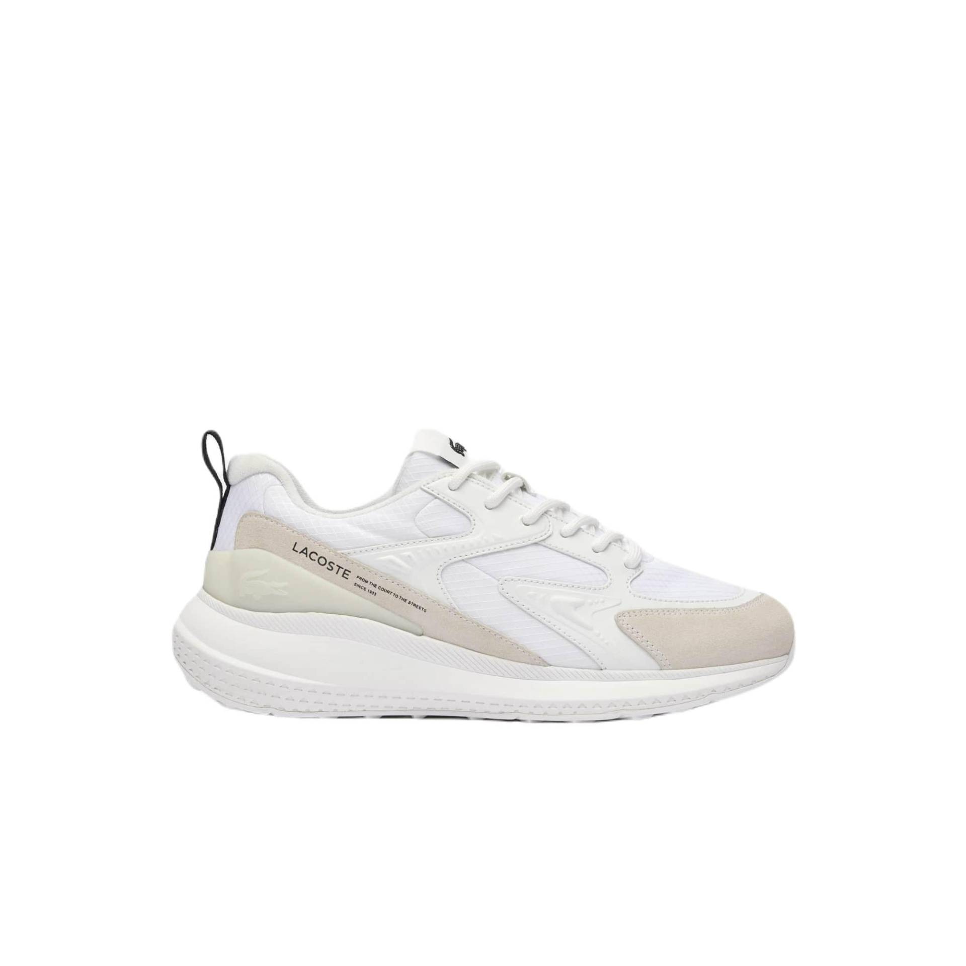 L003 Evo - Synthetik Sneaker Herren Weiss 39.5 von LACOSTE