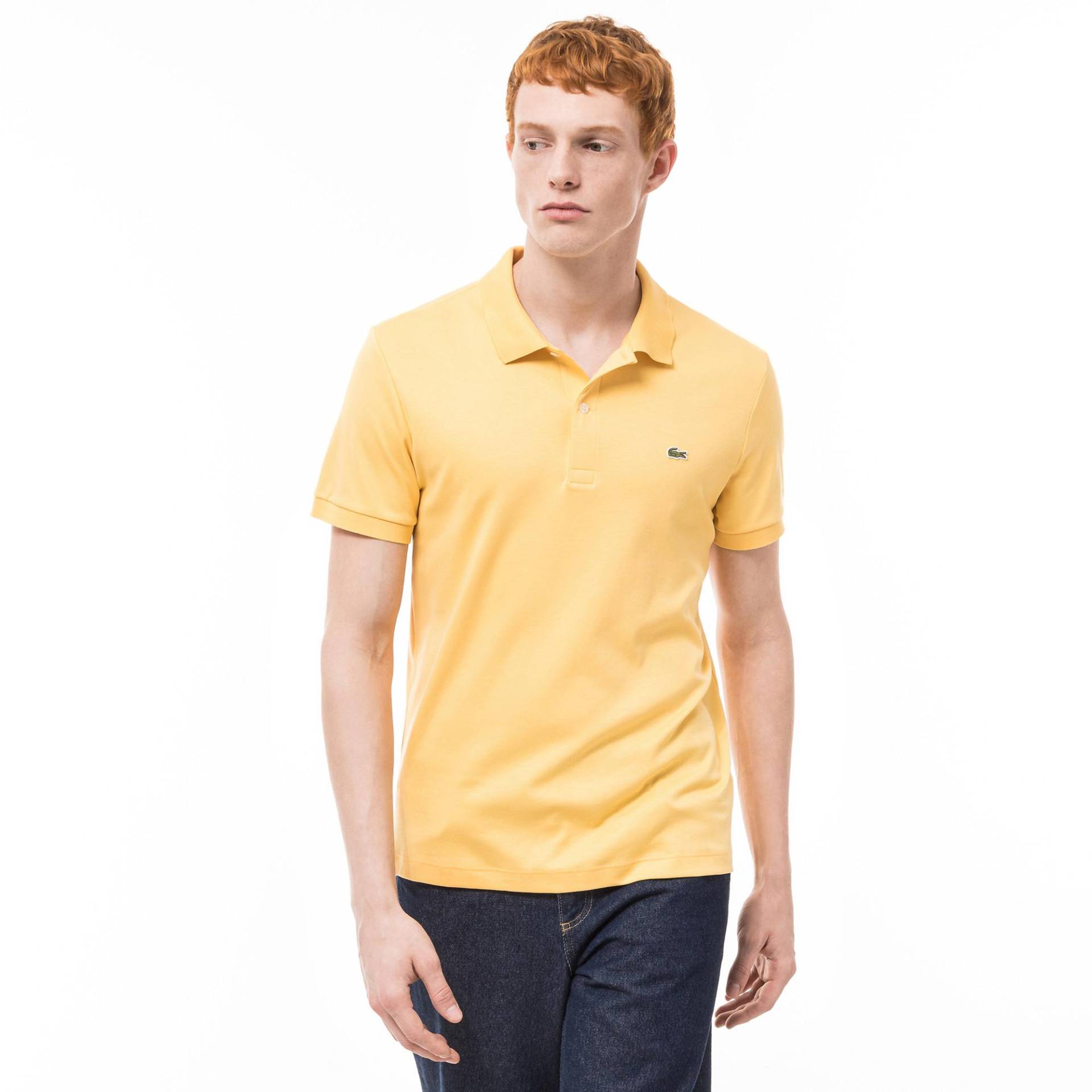 Lacoste - Poloshirt, Modern Fit, kurzarm, für Herren, Gelb Größe T3 von Lacoste