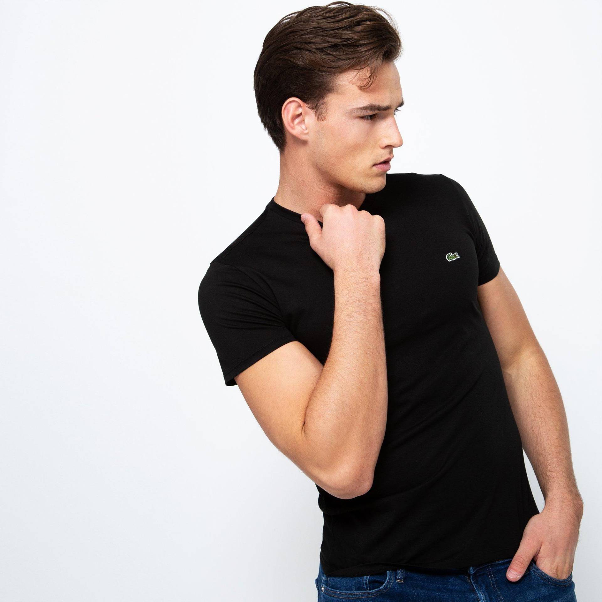 T-shirt, Modern Fit, Kurzarm Herren Black T6 von LACOSTE