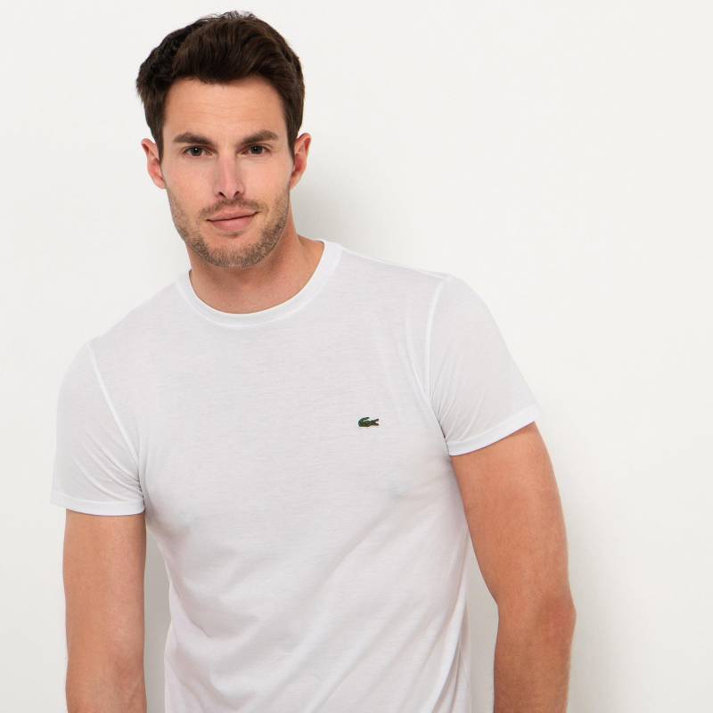 T-shirt, Modern Fit, Kurzarm Herren Weiss T4 von LACOSTE