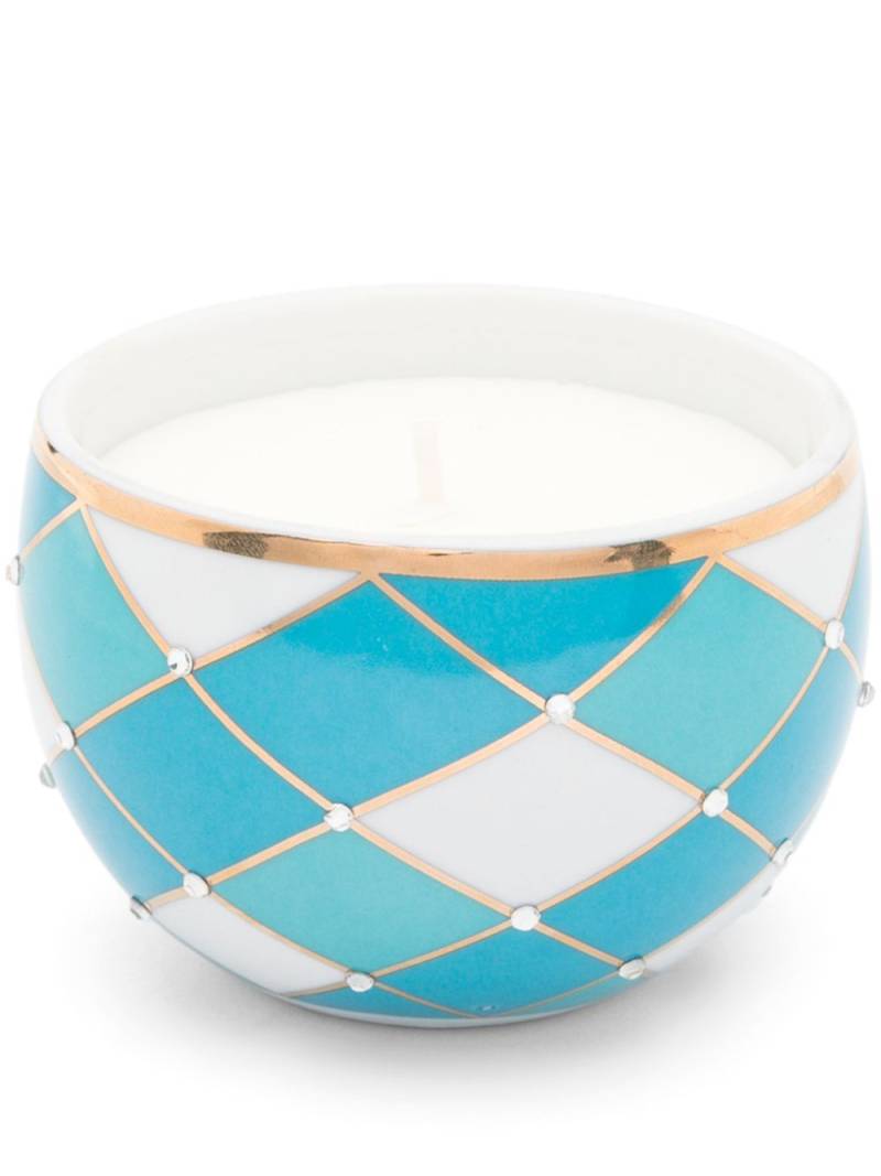 LADENAC Bois de Russie White Harlequin candle (220gr) - Blue von LADENAC