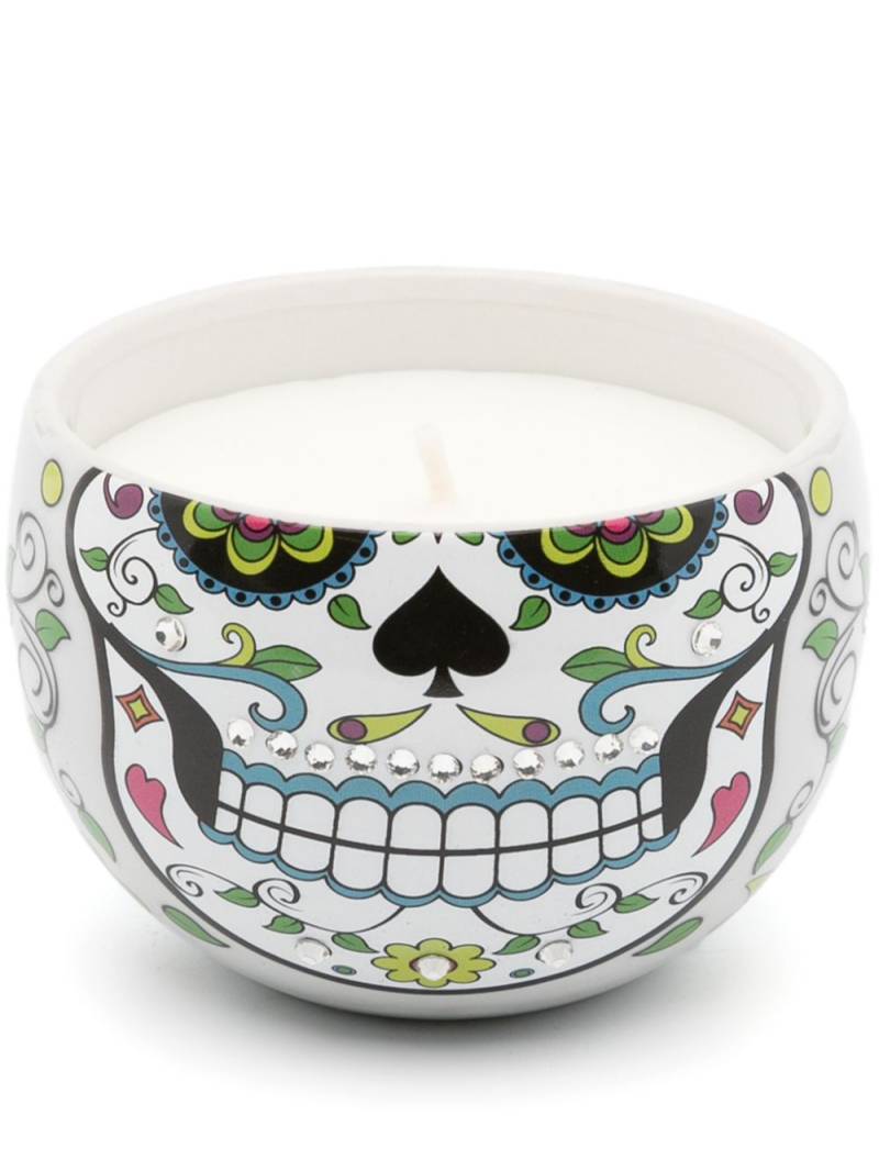 LADENAC Skull egg-shaped candle (220g) - White von LADENAC