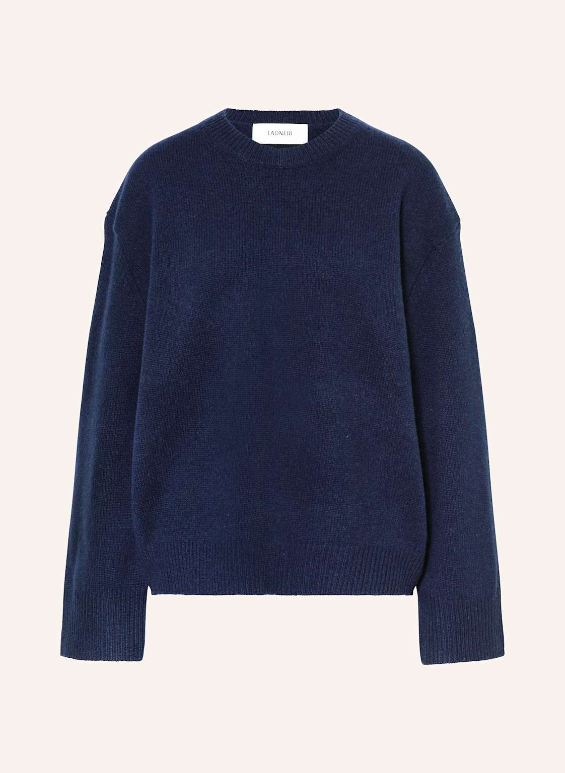 Ladneri Pullover Charlot Aus Merinowolle Mit Cashmere blau von LADNERI