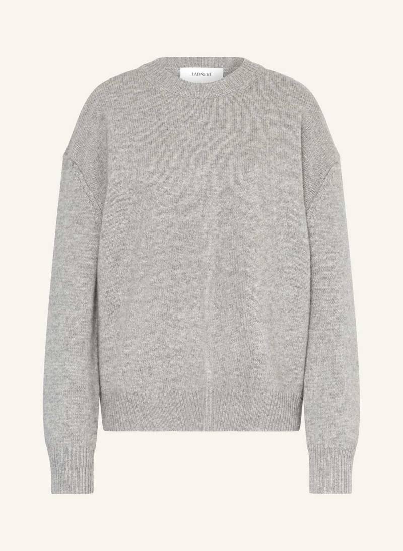 Ladneri Pullover Charlot Aus Merinowolle Mit Cashmere grau von LADNERI