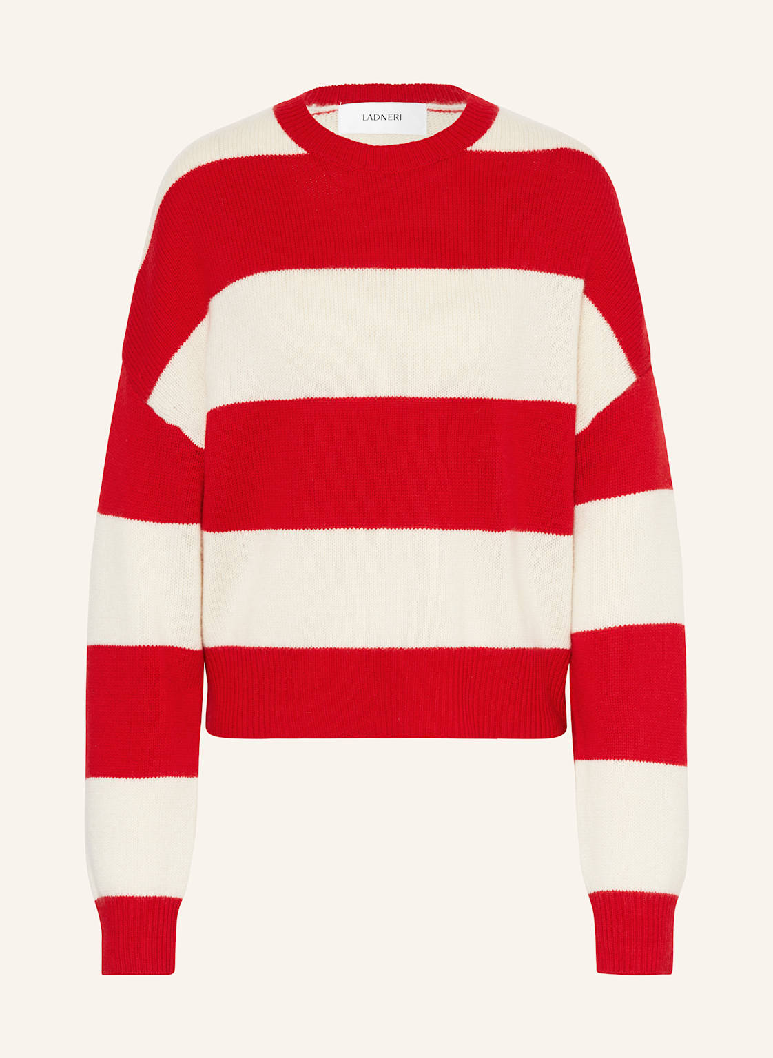 Ladneri Pullover Pont Aus Merinowolle Mit Cashmere rot Ladneri Pullover Pont Aus Merinowolle Mit Cashmere rot von LADNERI