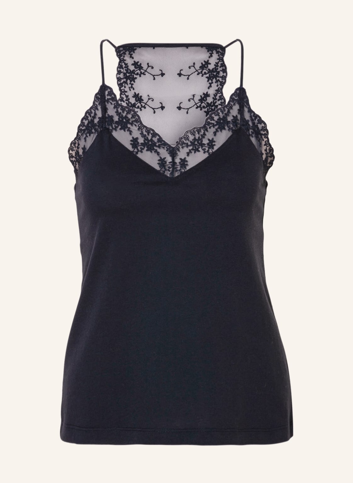 Lanius Top Mit Spitzenbesatz blau Lanius Top Mit Spitzenbesatz blau von LANIUS