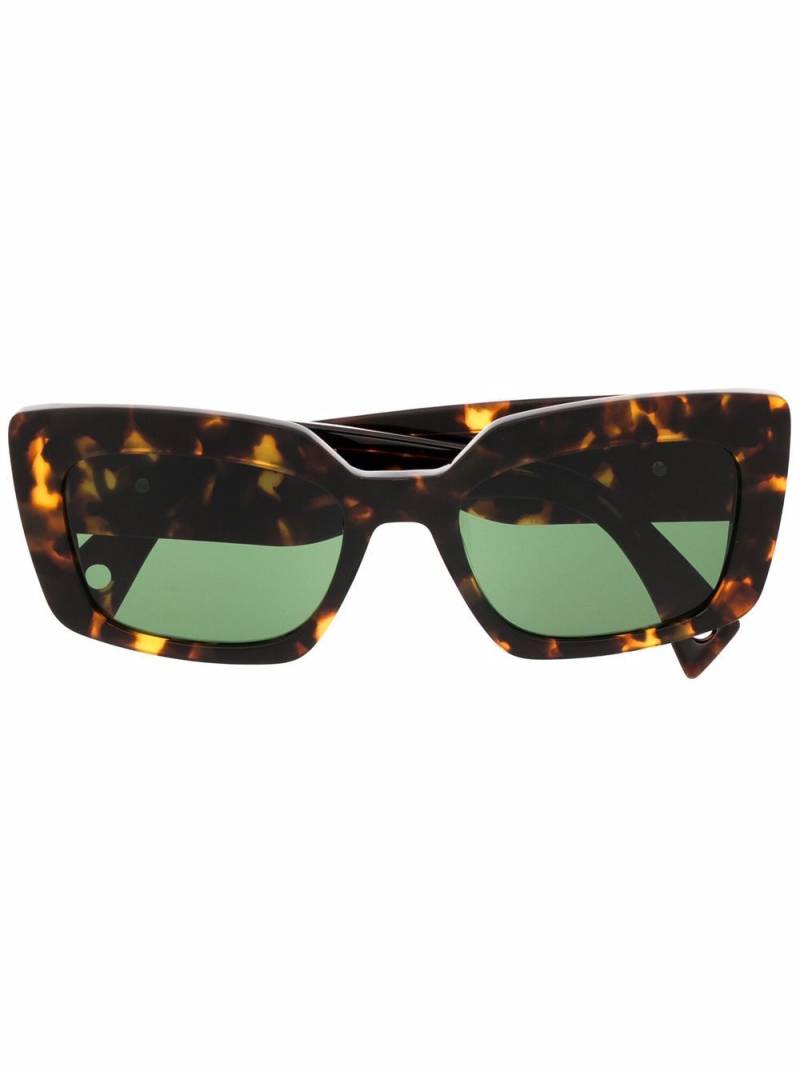 Lanvin green-tinted tortoiseshell-effect sunglasses - Brown von Lanvin