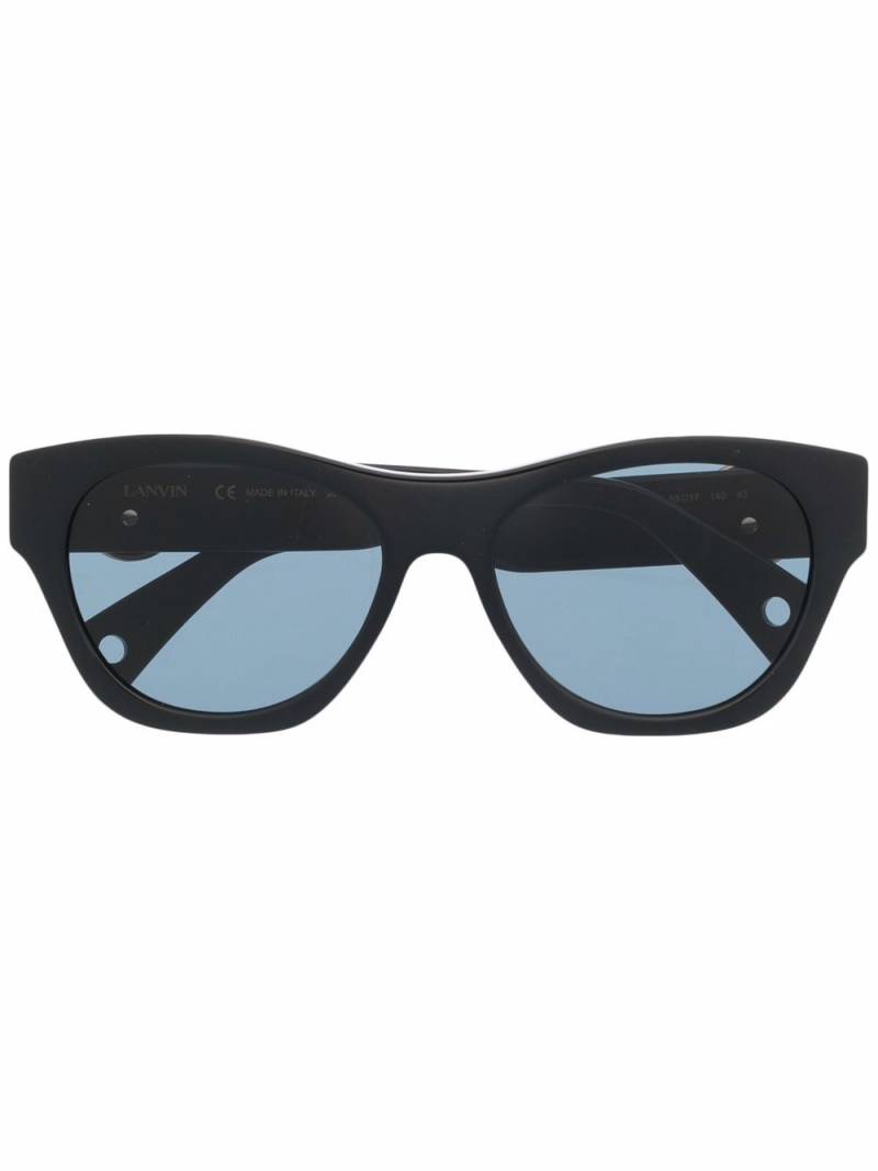 Lanvin square-frame logo-plaque sunglasses - Black von Lanvin