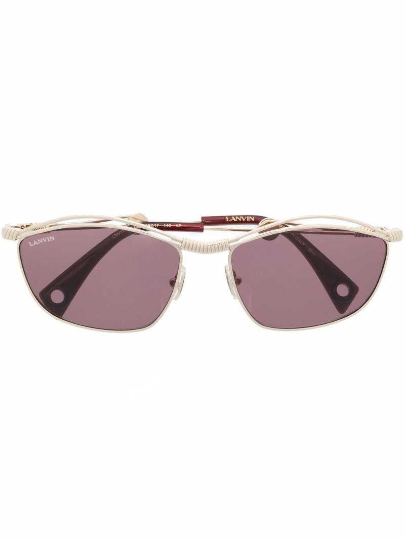 Lanvin square tinted sunglasses - Gold von Lanvin