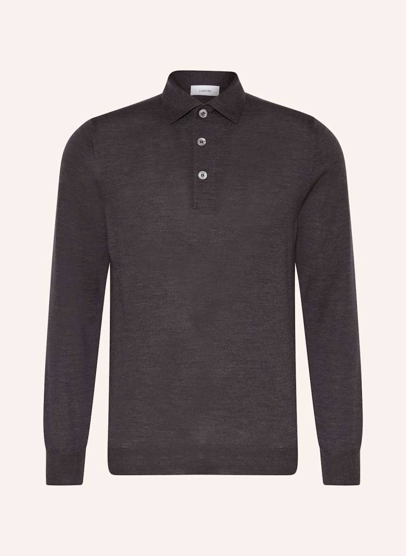 Lardini Jersey-Poloshirt grau von LARDINI