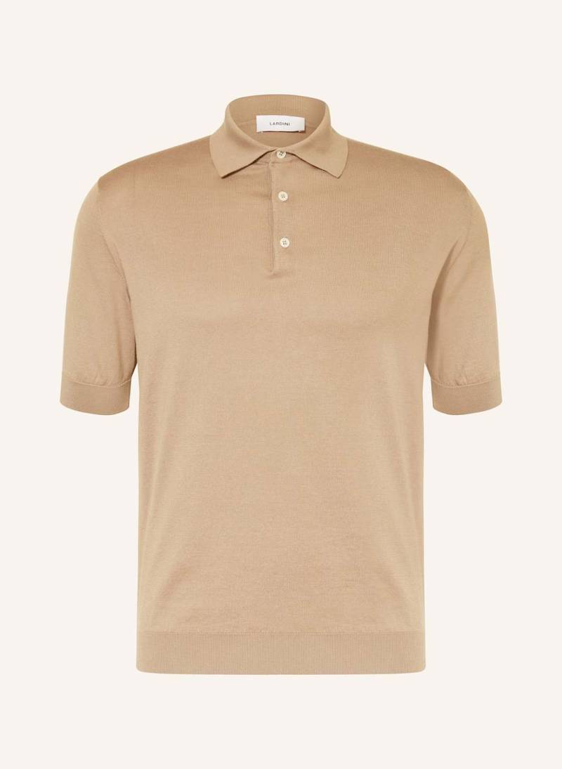 Lardini Strick-Poloshirt beige von LARDINI