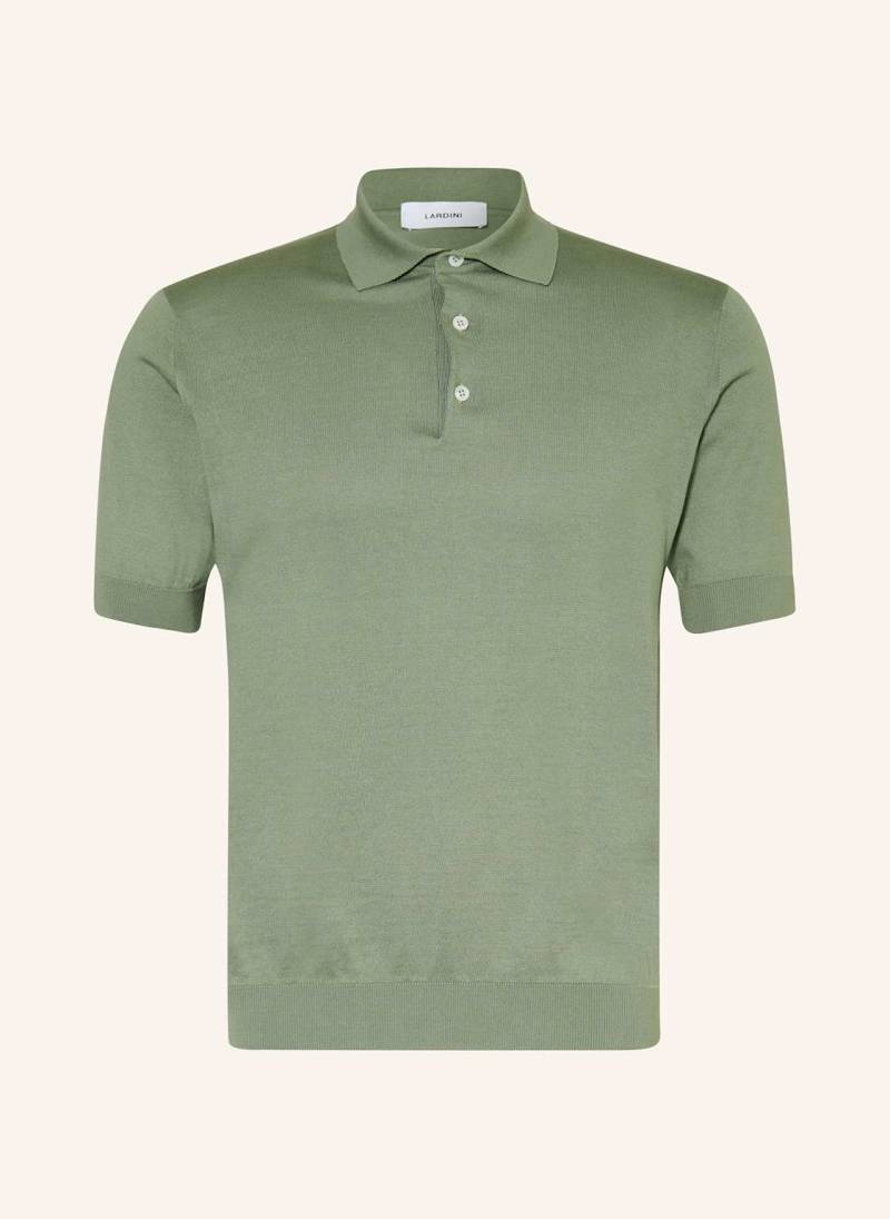 Lardini Strick-Poloshirt gruen von LARDINI